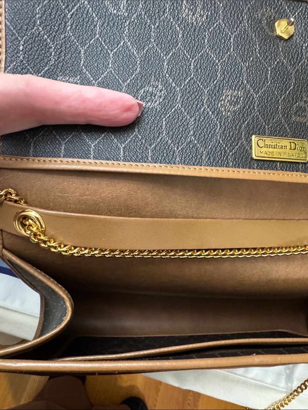 Christian Dior Vintage Honeycomb Crossbody Clutch - Picture 11 of 15